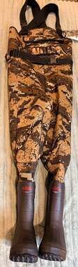 Bassdash Camo unisex Neoprene Fishing Hunting Waders  600g Insulated Rubber Boot